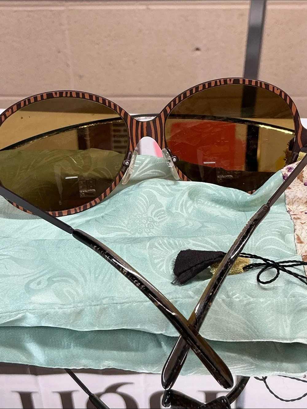 Jean LaFont Sunglasses Brazil 018 Brown with Brown Crystals